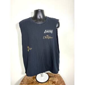 LA Lakers 2020 NBA Champions Nike Cutoff Shirt XL